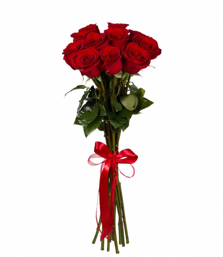 Букет из 9 элитных красных роз